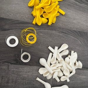 Balloon Arch Accessories (Yellow & White)